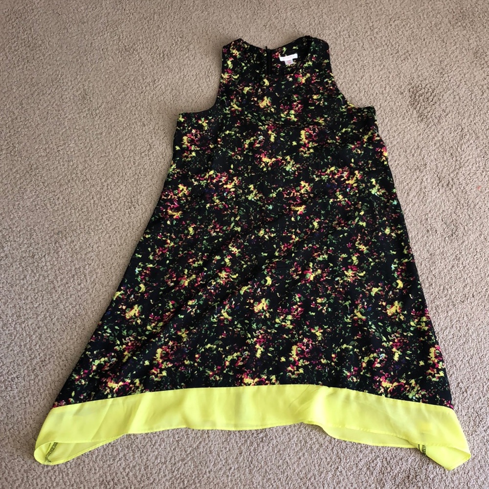 Handkerchief style fun bright dress!